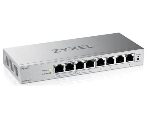 ZyXEL GS1200-8HPv3 Switch 8xGb (4xPoE+) 68W