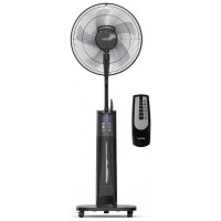 VENTILADOR DE PIE DIGITAL CON HUMIFICADOR BLACK MIST II NEGRO HAEGER (Espera 4 dias)