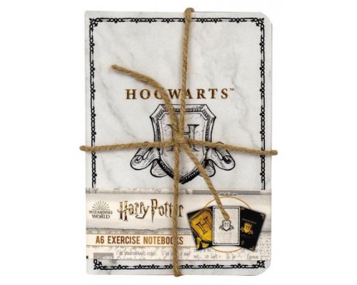 PACK DE 3 CUADERNOS A6 HARRY POTTER HOGWARTS BLUE SKY HP148444 (Espera 4 dias)