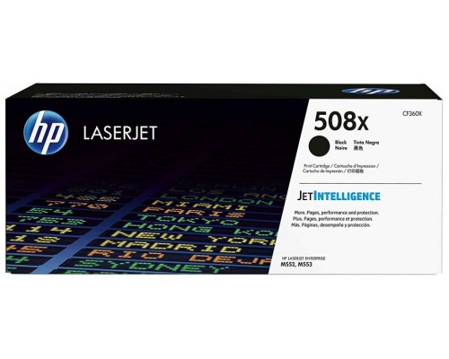 TONER HP CF360X Nº508X NEGRO 12.500PAG ALTA (Espera 4 dias)