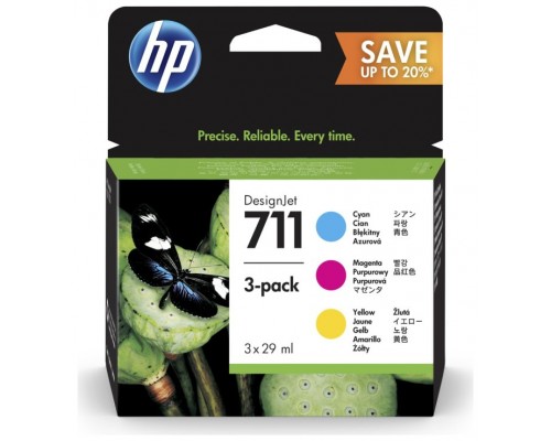 TINTA HP P2V32A Nº 711 PACK TRICOLOR (Espera 4 dias)