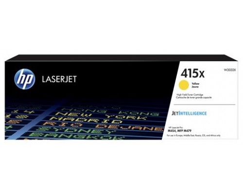 TONER HP W2032X Nº415X AMARILLO 6500PAG (Espera 4 dias)