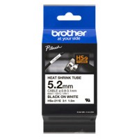 BROTHER Cinta tubo termorretractil. Texto negro sobre fondo blanco. PTE300, PTE550W, PTP750W, PTP900W, PTP950NW, PTD800W