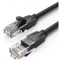 CABLE DE RED LATIGUILLO RJ45 UTP CAT6 AWG26 0.50 M NEGRO VENTION (Espera 4 dias)