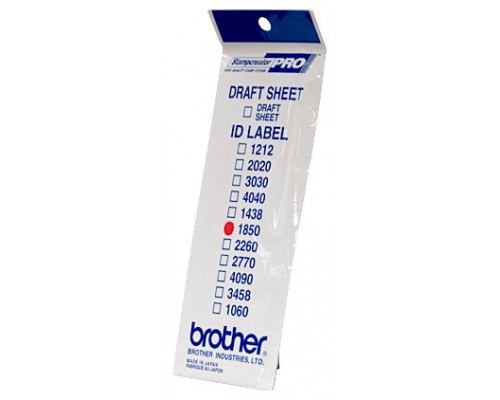 BROTHER Etiquetas identificadoras 18X50 - 1 bolsa de 12 hojas