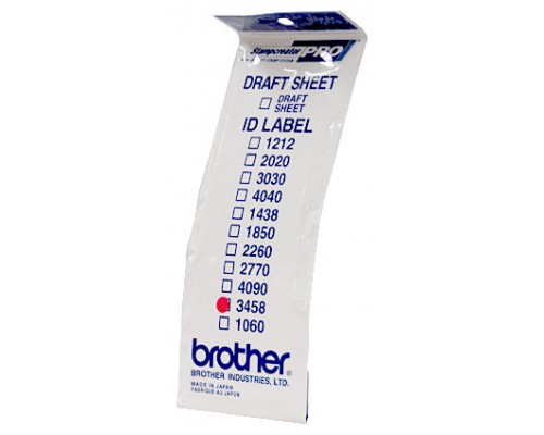 BROTHER Etiquetas identificadoras 34X58 -1 bolsa de 12 hojas