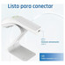 iggual Lector c&oacute;digo barras 2D USB bot&oacute;n blanco