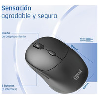 iggual Ratón inalámbrico NANO-OFFICE-6D 1600DPI iggual Ratón inalámbrico NANO-OFFICE-6D 1600DPI