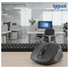 iggual Ratón inalámbrico ERGO-SILENT-6D 1600DPI iggual Ratón inalámbrico ERGO-SILENT-6D 1600DPI