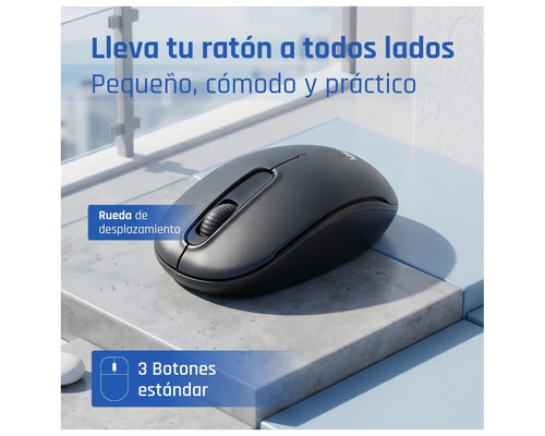 iggual Ratón inalámbrico WOM-STANDARD-3D 1000DPI iggual Ratón inalámbrico WOM-STANDARD-3D 1000DPI