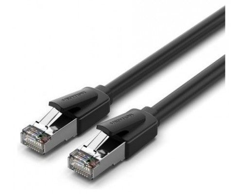 CABLE DE RED LATIGUILLO RJ45 CAT.8 SFTP AWG26 8 M NEGRO VENTION (Espera 4 dias)