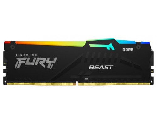 Kingston Technology FURY Beast RGB módulo de memoria 32 GB 1 x 32 GB DDR5 5200 MHz (Espera 4 dias)