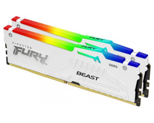 Kingston Technology FURY Beast RGB módulo de memoria 32 GB 2 x 16 GB DDR5 ECC (Espera 4 dias)