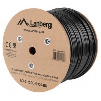 BOBINA CAT.6 LANBERG OUTDOOR FTP RJ45 SOLIDO COBRE FLUKE TESTED AWG24 305M NEGRO BOBINA CAT.6 LANBERG OUTDOOR FTP RJ45 SOLIDO COBRE FLUKE TESTED AWG24 305M NEGRO