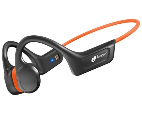 AURICULARES CONDUCCION OSEA RUN PRO NEGRO/NARANJA LEOTEC (Espera 4 dias)