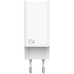 LEOTEC CARGADOR 65W GaN CARGA RAPIDA 2 USB TIPO-C PD 1 USB-A BLANCO