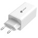 LEOTEC CARGADOR 65W GaN CARGA RAPIDA 2 USB TIPO-C PD 1 USB-A BLANCO