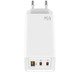 LEOTEC CARGADOR 65W GaN CARGA RAPIDA 2 USB TIPO-C PD 1 USB-A BLANCO