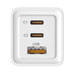 LEOTEC CARGADOR 65W GaN CARGA RAPIDA 2 USB TIPO-C PD 1 USB-A BLANCO