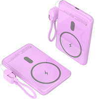 LEOTEC POWERBANK 5000MAH 20W FAST CHRG PURPURA 1USB-C+WIRELESS INC LAN CAB USB-C A USB-C 65W