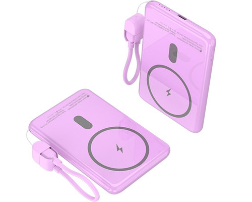 LEOTEC POWERBANK 5000MAH 20W FAST CHRG PURPURA 1USB-C+WIRELESS INC LAN CAB USB-C A USB-C 65W