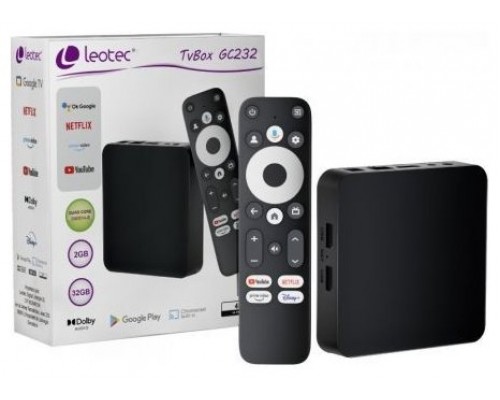 LEOTEC TVBOX GC232 GOOGLE Y NETFLIX CERTIFIED