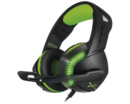 AURICULAR GAMING LEYON NEGRO/VERDE DROXIO (Espera 4 dias)