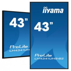 iiyama LH4341UHS-B2 pantalla de señalización 108 cm (42.5") LCD 500 cd / m² 4K Ultra HD Procesador incorporado Android 8.0 18/7 (Espera 4 dias)