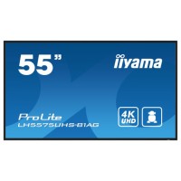 iiyama ProLite Pantalla plana para señalización digital 138,7 cm (54.6") LCD Wifi 500 cd / m² 4K Ultra HD Negro Procesador incorporado Android 11 24/7 (Espera 4 dias)