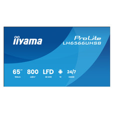 iiyama LH6566UHSB-B1AG pantalla de se&ntilde;alizaci&oacute;n Pantalla plana para se&ntilde;alizaci&oacute;n digital 165,1 cm (65") LCD Wifi 800 cd / m&sup2; 4K Ultra HD Negro Procesador incorporado Android 24/7 (Espera 4 dias)