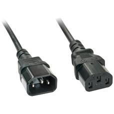 Lindy 30331 cable de transmisi&oacute;n Negro 2 m C14 acoplador C13 acoplador (Espera 4 dias)