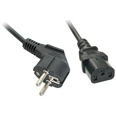 Lindy 30337 cable de transmisi&oacute;n Negro 5 m CEE7/7 C13 acoplador (Espera 4 dias)