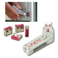 Lindy 40454 bloqueador de puerto Bloqueador de puerto + clave USB tipo A Blanco Acrilonitrilo butadieno estireno (ABS) 5 pieza(s) (Espera 4 dias)