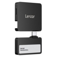 LEXAR PROFESSIONAL GO EXTERNAL PORTABLE SSD 2TB,USB3.2 GEN2 UP TO 1050MB/S READ AND 1000MB/S WRITE CON HUB 4-PUERTOS USB TYPE-C Y CERTIFICADO IP65 (Espera 4 dias)