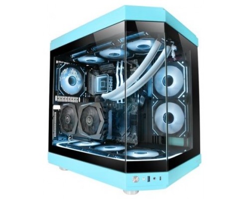 Caja Atx Semitorre Gaming Mars Gaming Mc3t Color Azul