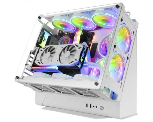 CAJA MICROATX GAMING MARS GAMING MCB WHITE DISENO