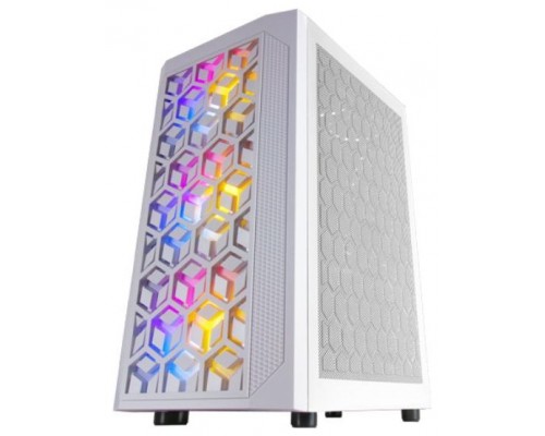 CAJA MICROATX GAMING MARS GAMING MCMESH WHITE DISENO