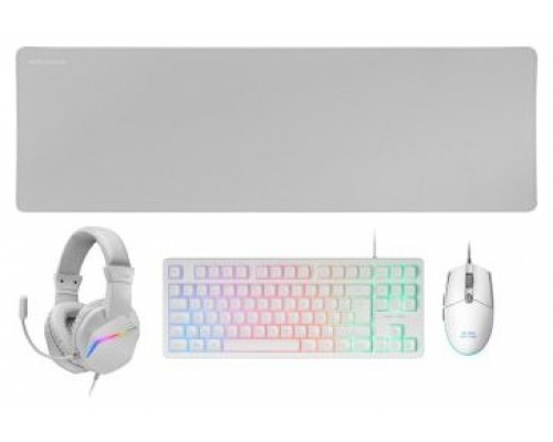 TECLADO MOUSE HEADSET Y ALFOMBRILLA MARS GAMING