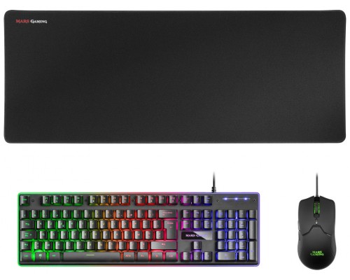 Pack Teclado Mouse Y Alfombrilla Mars Gaming Mcpx