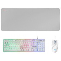 Mars Gaming Combo MCPX GAMING 3IN1 RGB BLANCO