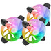 KIT 3xVENTILADOR INTERNO ARGB MARS GAMING MF-3AR KIT