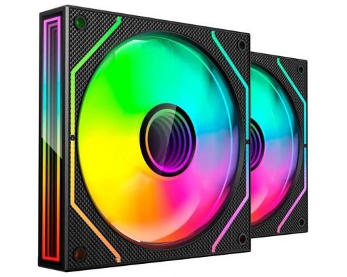 KIT 2 VENTILADORES AUXILIAR MF-3D PROX2R NEGRO MARS GAMING (Espera 4 dias)