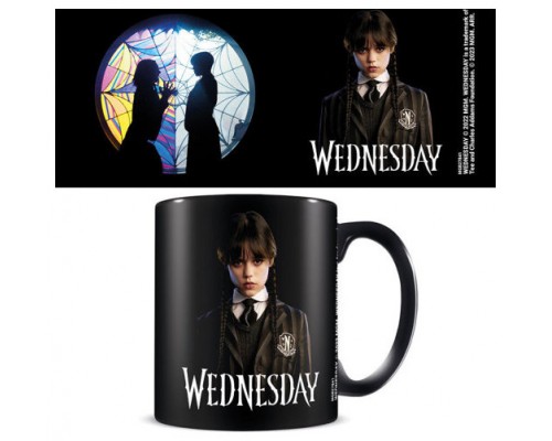 TAZA NEGRA FRIENDSHIP WEDNESDAY PYRAMID INTERNATIONAL REDSTRING MGB27841 (Espera 4 dias)