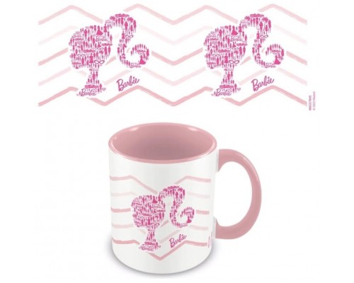 TAZA SILUETA BARBIE HEAD ROSA 315ML PYRAMID INTERNATIONAL REDSTRING MGC27845 (Espera 4 dias)