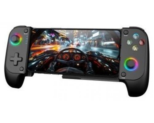 GAMEPAD MGP-X NEON RGB NEGRO MARS GAMING (Espera 4 dias)