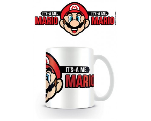 TAZA DESAYUNO SUPER MARIO ITS A ME - MARIO PYRAMID INTERNATIONAL REDSTRING MG24845 (Espera 4 dias)