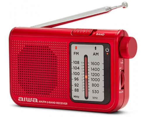 Radio Analogica Con Altavoz Aiwa Rs-55 Red