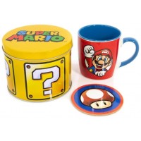 SET DE REGALO TAZA Y POSAVASOS GOLDEN SUPER MARIO PYRAMID INTERNATIONAL GP86086 (Espera 4 dias)