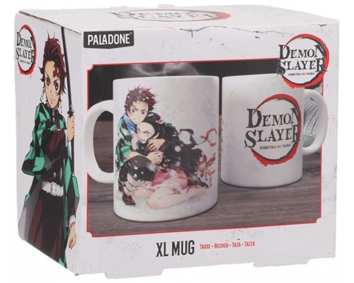 TAZA TANJIRO Y NENZUKO TAMAÑO XL PALADONE REDSTRING PP10194DE (Espera 4 dias)