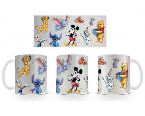 TAZA MIX PERSONAJES DISNEY BLANCA 315 ML PYRAMID INTERNATIONAL REDSTRING MG27704 (Espera 4 dias)